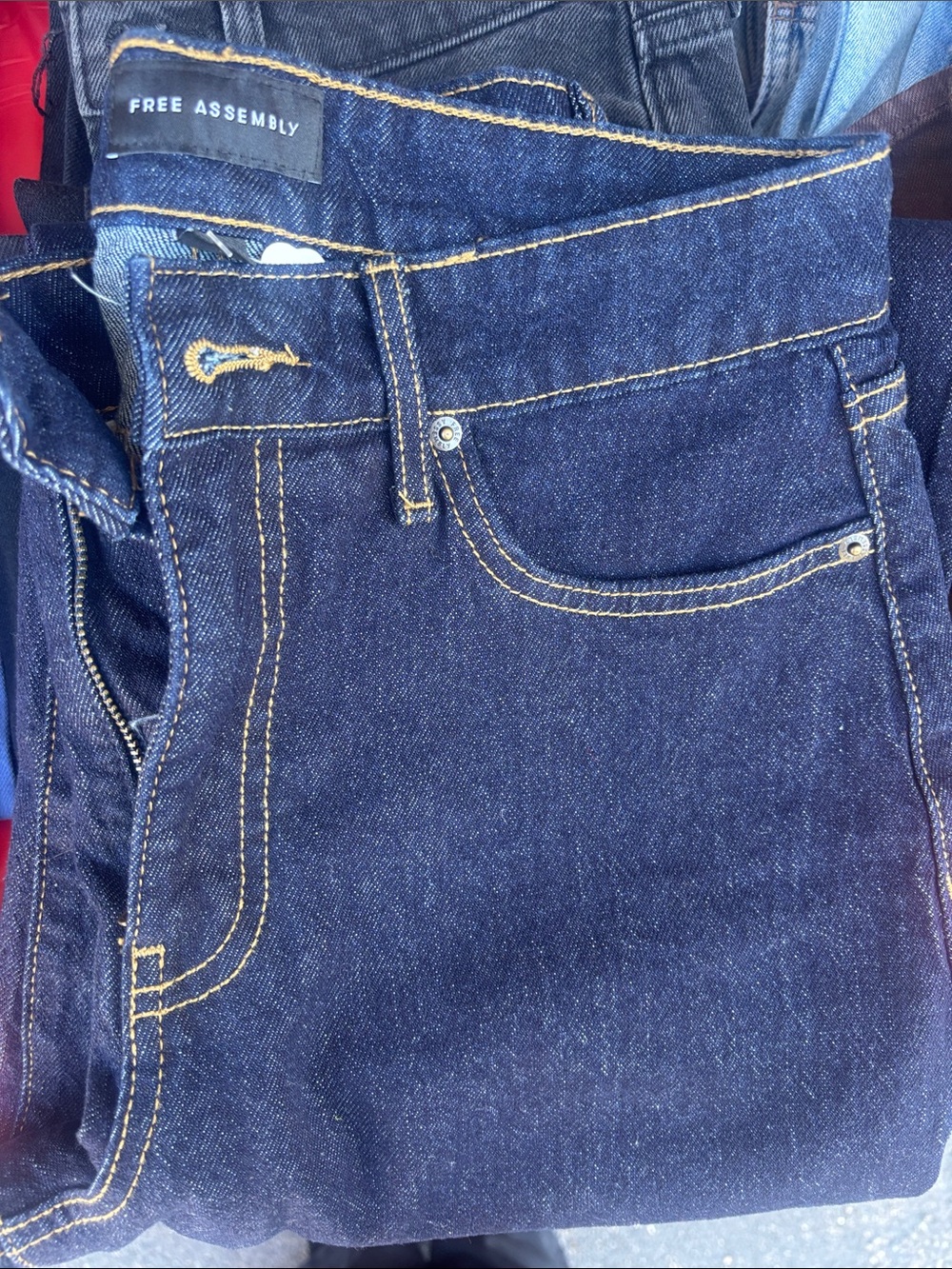 Dark Blue Denim Jeans